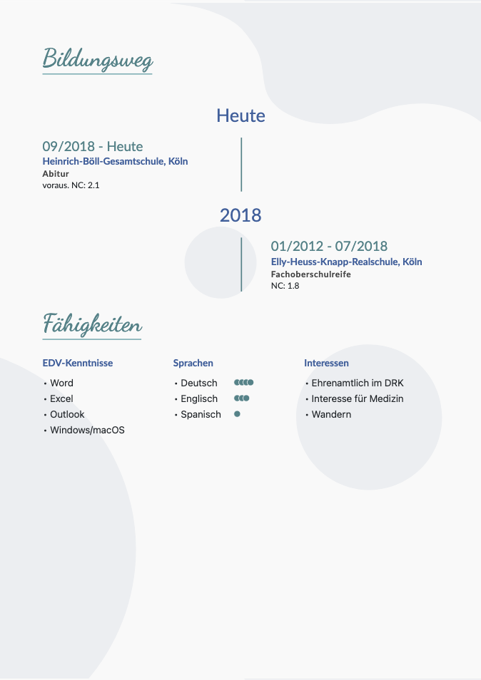 Lebenslauf Seite 2 Lovelace