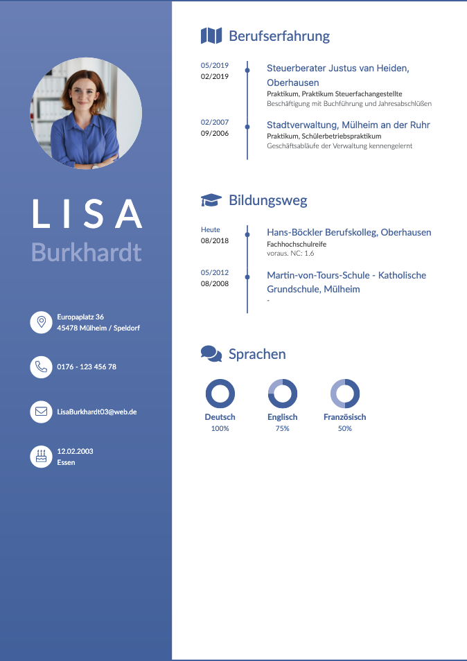 Lebenslauf Seite 1 Winston Lebenslauf Seite 1 Winston